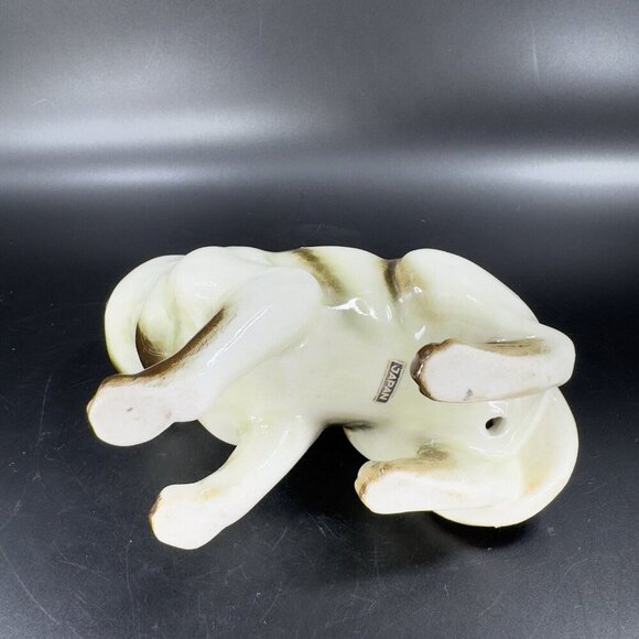 Vintage 1980s Porcelain Siamese Cat Figurine Hand Painted Japan Ceramic Figure - Picture 10 of 16